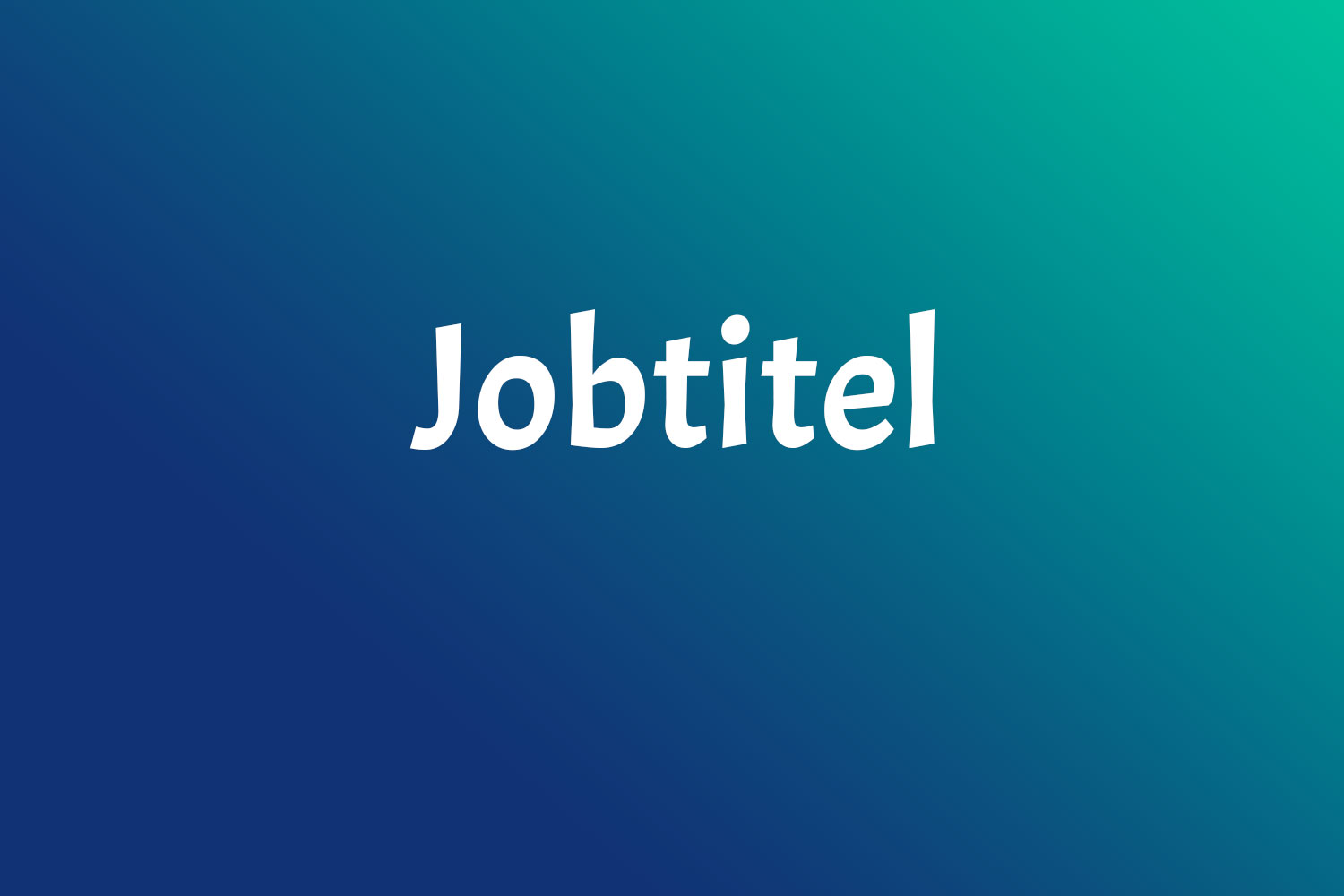 Der perfekte Jobtitel