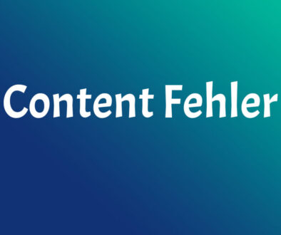 Content Fehler bei Stellenanzeigen